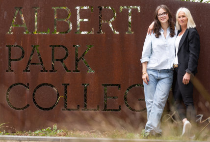 Job well done: Vera Crook, left, and her mother Susanne Crook.